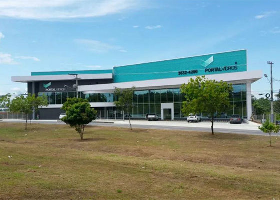 品質  Q355 Steel Frame Commercial Buildings Windproof Steel Structure Exhibition Hall 工場