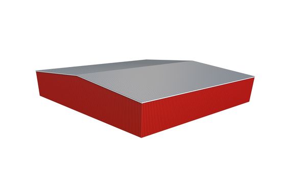 40*100は格子鉄骨構造の建物の倉庫GBをカスタマイズした