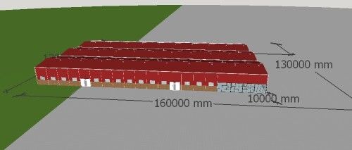 再使用可能な構造スチールフレームワークQ235B鉄骨構造の商業建物