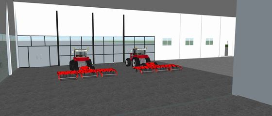 カスタマイズされた軽い鉄骨構造の構造の倉庫の研修会