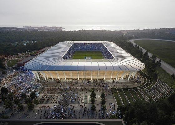 軽いプレハブの金属の体育館の建物は前に鋼鉄競技場を設計した