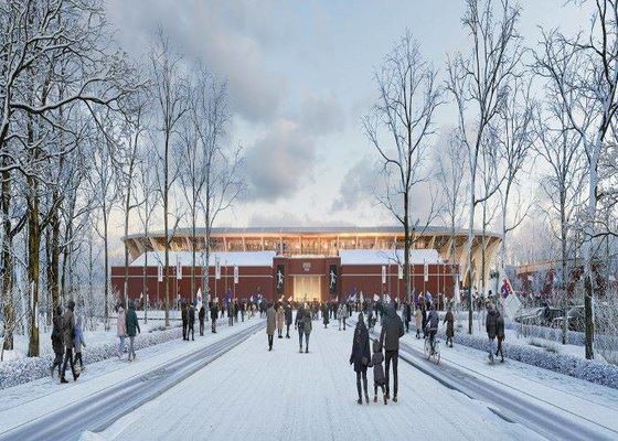 軽いプレハブの金属の体育館の建物は前に鋼鉄競技場を設計した
