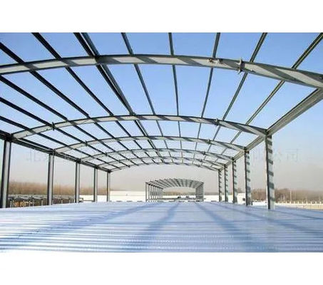 格子プレハブの金属の倉庫の建物の大きいスパンISO9001
