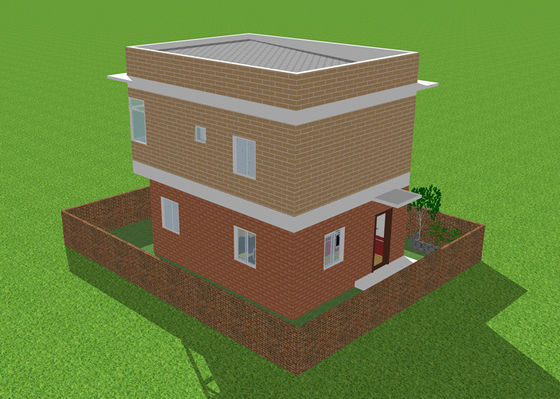 組立て式に作られた軽量の鉄骨構造の家は軽い鋼鉄別荘に電流を通した