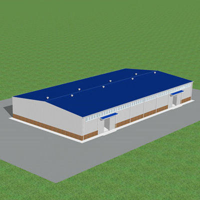 産業プレハブの鉄骨構造の倉庫フレームの構造の建物