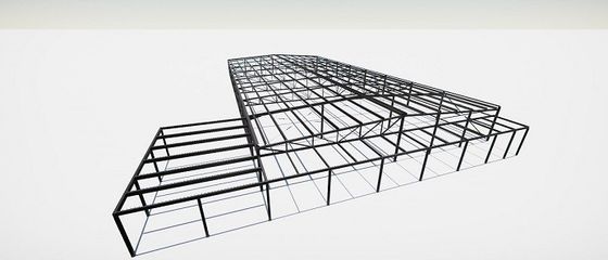 C/Zセクション鋼鉄母屋が付いている任意上昇の鉄骨構造の倉庫