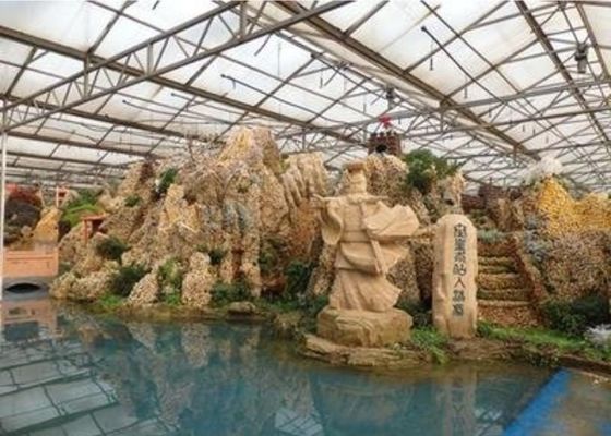 電流を通された管の観光の温室のレストランの習慣は4600㎡を形づけた