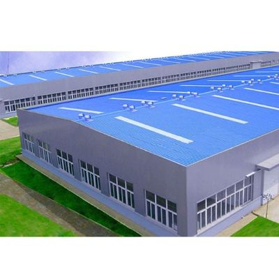 大スパン溶接 H ビーム プレハブ鋼構造ワークショップの建設