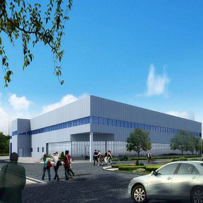 大スパン溶接 H ビーム プレハブ鋼構造ワークショップの建設