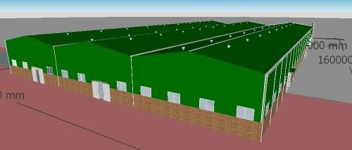 鉄骨造ワークショッププレハブ軽量鉄骨造倉庫ビル