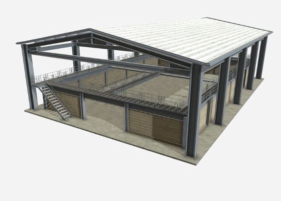 製造済み産業用Hセクション 鉄筋構造 構造 建物 倉庫