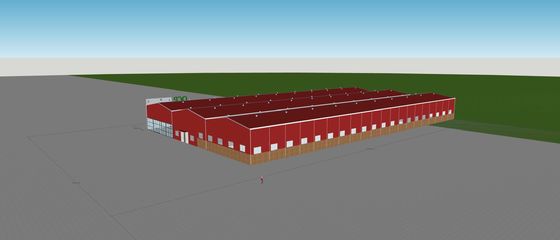 建設期間が短い高精度鋼筋構造工場