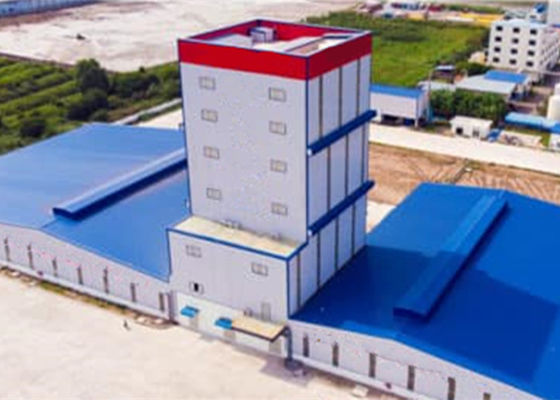 GB標準屈曲産業用鋼鉄構造 ワークショップ 建物 工場