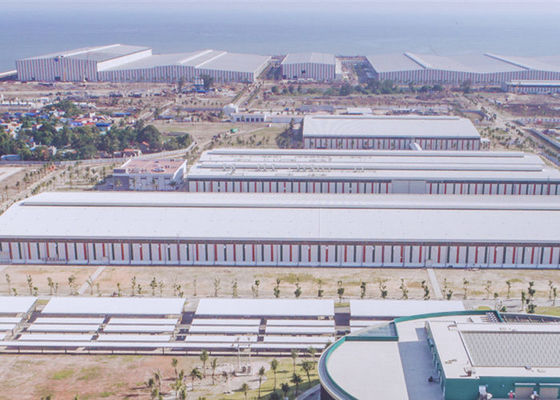 鉄鋼製の構造物 工業工房 工場 建物 建設