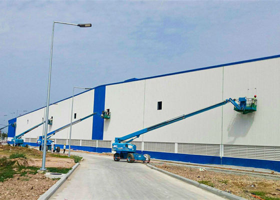 製造された鉄骨構造の産業研修会の工場建築構造
