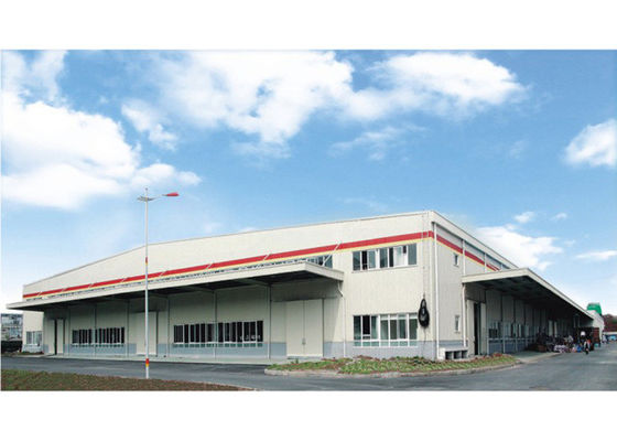 耐久性産業用鋼鉄構造 工場 建築 曲がり
