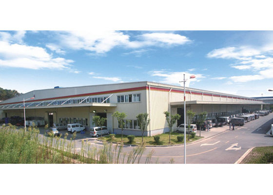 耐久性産業用鋼鉄構造 工場 建築 曲がり