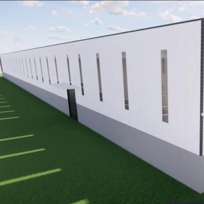ワークショップのための高強度電熱鋼構造建築物