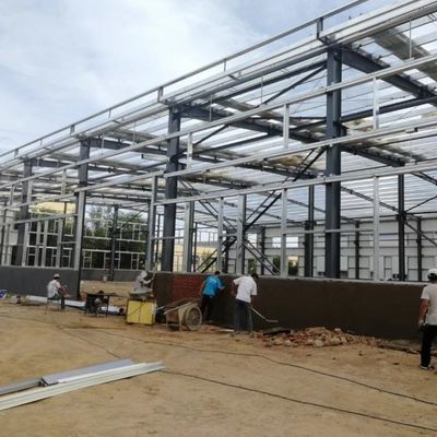 軽量 モジュール式 製鉄 構造 金属枠 倉庫 ワークショップ