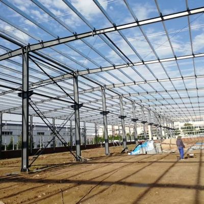 簡単に組み立てられる大型スパン鋼構造ビル プリファブ金属倉庫