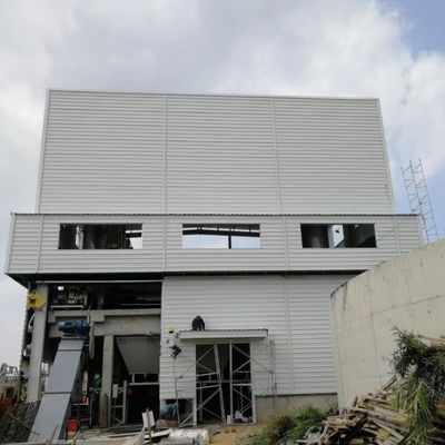 現代の安価なシェード プレファブ ステール構造工房 サンドイッチパネル