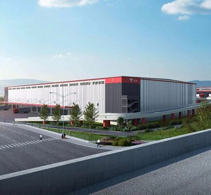 Q355/Q235 脱コイル加工サービスのある鉄鋼構造工房