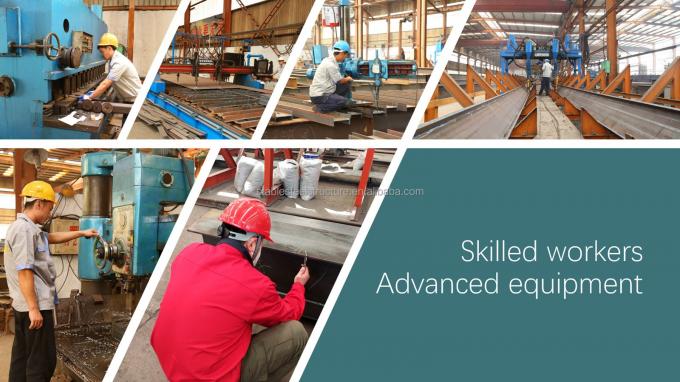 格子プレハブの金属の倉庫の建物の大きいスパンISO9001 0