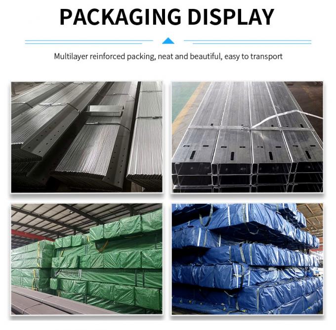 格子鉄骨構造の倉庫の建物の製作の熱いすくいは電流を通した 4