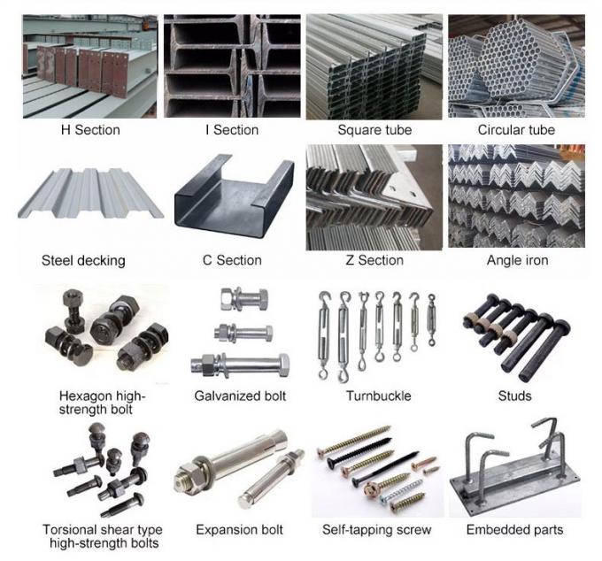 40*100格子鉄骨構造の造る倉庫の安価の利点 5